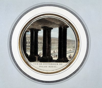 Kilátás a királyi palota belsejére - metszet alkotó: Unknown artist