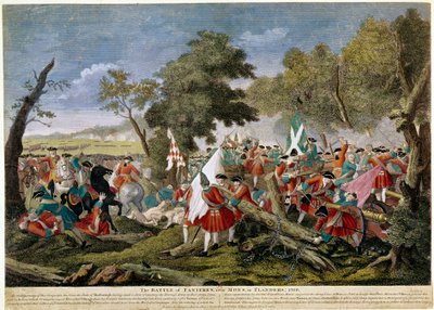 Spanyol örökösödési háború (1701-1714): a Malplaquet-i csata képe Mons közelében, a francia-belga határon 1709. 11. 09., a francia és spanyol csapatok szembeállítása az angol, holland és osztrák koalícióval - 1709-es lenyomatok - BN Paris alkotó: Unknown artist