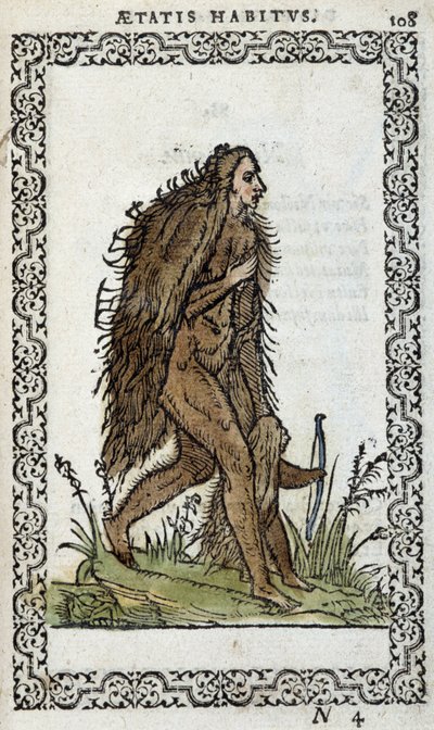 Vad nő és gyermeke – Jean Sluperius „Habits et effigies” című könyvében alkotó: Unknown artist