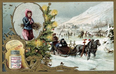 Tél - Igazi Liebig húskivonat - Liebig Kromolitográfia 19. századi Liebig alkotó: Unknown artist