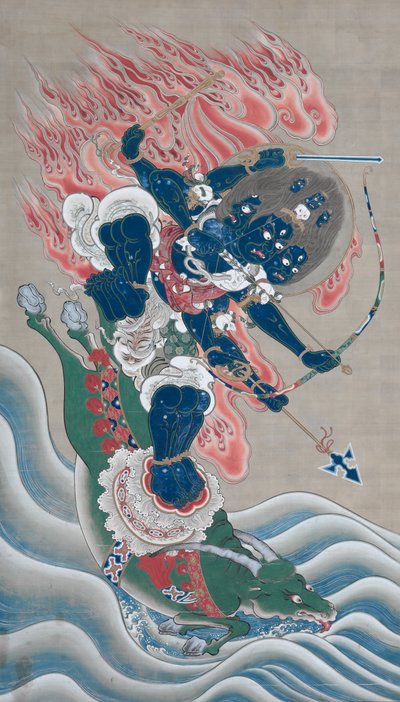 A nagy félelmet keltő erő bölcsességkirálya (Daiitoku Myōō) alkotó: Unknown artist