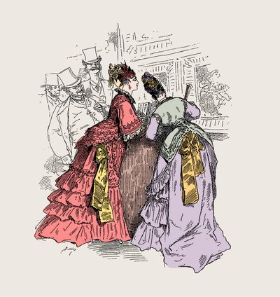 Nő a múzeumban: „Ha azt mondom, hogy ez egy Worth-i ruha, felismerem az érintést”” (Charles Frederick Worth 1825-1895) – Charles Albert d