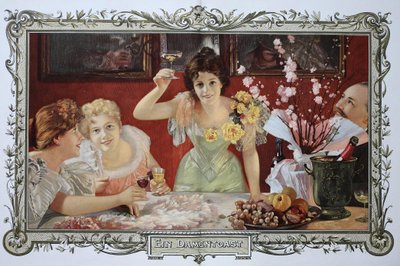 Nők együtt koktéloznak egy partin alkotó: Unknown artist