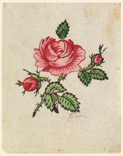 Woodblock próbapróba nyomtatott textíliához alkotó: Unknown artist