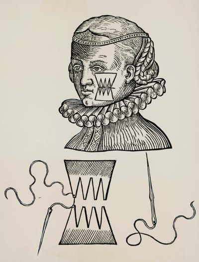 Az arcig terjedő seb tapasszal kezelve, hogy megakadályozza az öltésnyomok megjelenését a bőrön alkotó: Unknown artist