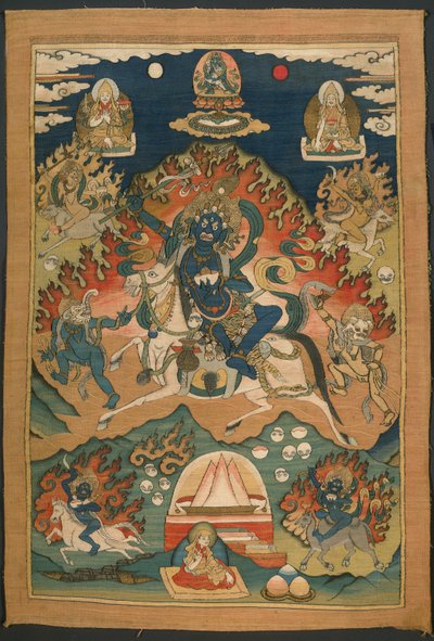 Saraswati Istennő haragvó formája (Magzor Gyalmo) vagy Palden Llamo alkotó: Unknown artist