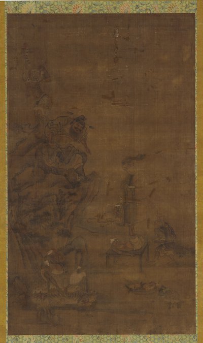 Zhong Kui megszelídíti az öt pestist alkotó: Unknown artist