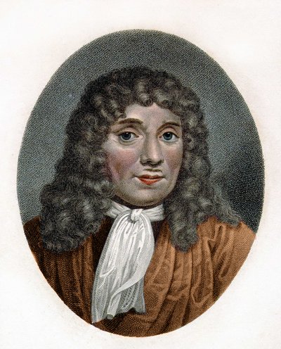 Antonie Van Leeuwenhoek vagy Anton van Leeuwenhoek, vagy Leeuvenhoek, vagy Leeuwenhoeck portréja.holland természettudós (1632-1723). 18. századi metszet. alkotó: Unknown artist