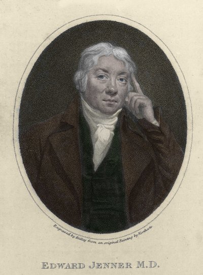 Edward Jenner (1749-1823) angol orvos portréja, a himlő elleni immunitás felfedezője. alkotó: Unknown artist