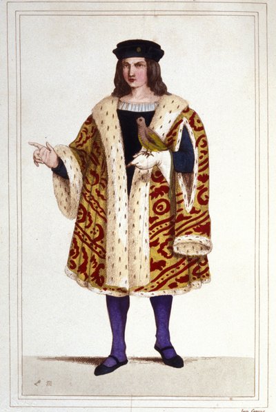 Guillaume de Montmorency (kb. 1453 - 1531) portréja, 1830-as metszet. alkotó: Unknown artist