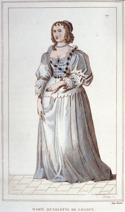 francia Henriette-Marie portréja. Párizs alkotó: Unknown artist