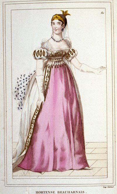 Hortense de Beauharnais portréja 1783-ban született Párizsban, a svájci Arenenbergben halt meg 1837-ben, Alexandre de Beauharnais és Joséphine Tascher lánya, az 1830-as Pagerie-metszetről. alkotó: Unknown artist