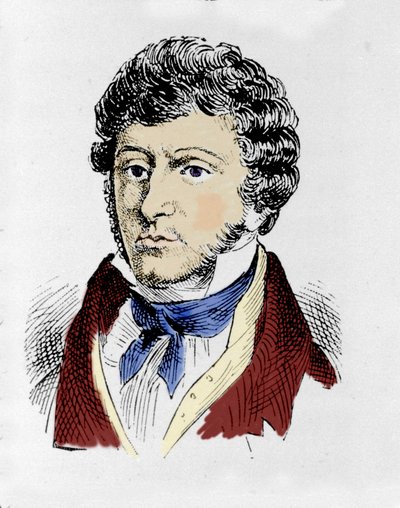 John Field (1782-1837) ír zeneszerző portréja. alkotó: Unknown artist