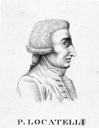 Pietro Antonio Locatelli portréja. olasz hegedűművész és zeneszerző (Bergamo alkotó: Unknown artist