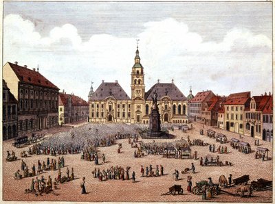 Mannheim (Németország) városának köztere. alkotó: Unknown artist