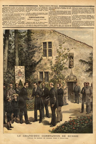 Konstantin Nikolajevics Romanov (1827-1892) orosz nagyherceg és III. Sándor cár (1845-1894) unokatestvére látogatása Jeanne d
