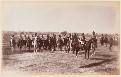 A bengáli lovasság 7. ezrede a delhi gyakorlati tábor alatt alkotó: Unknown photographer