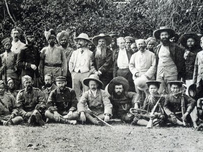 Auguste Pavie (1847-1925), breton felfedező és a Felső-Mekong francia-angol küldetése 1895-ben. alkotó: Unknown photographer