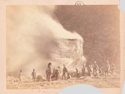 Település felgyújtása, Fekete-hegyi expedíció alkotó: Unknown photographer