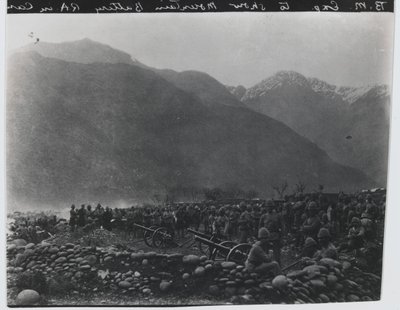 ?Tüzelés abbahagyása?, No. 1 British Mountain Battery, Black Mountain Expedition, 1891 alkotó: Unknown photographer