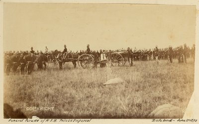 „HIH Prince Imperial temetési felvonulása, Zululand”, 1879. június 2. (f/w fotó) alkotó: Unknown photographer