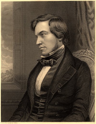 "George Fownes (1815-1849). Brit vegyész, 1860 körül (metszet). alkotó: Unknown photographer