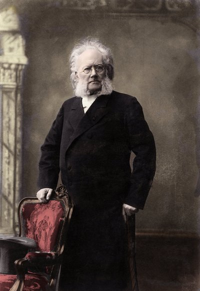 HENRIK IBSEN (1828-1906) norvég költő és drámaíró - Henrik (Henri) Johan Ibsen (1828-1906), norvég drámaíró portréja alkotó: Unknown photographer