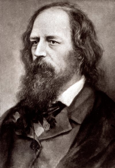 Alfred Tennyson, a híres angol költő félhosszú portréja alkotó: Unknown photographer