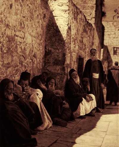 Zsidók a nyugati falnál alkotó: Unknown photographer