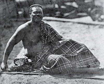 Cetshwayo király száműzetésben Fokvárosban alkotó: Unknown photographer