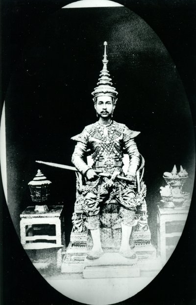 Chulalongkorn király, 1880 körül (f/w fotó) alkotó: Unknown photographer