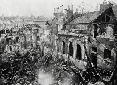 Az Opera Le Peletier tűzvész után október 29-én alkotó: Unknown photographer