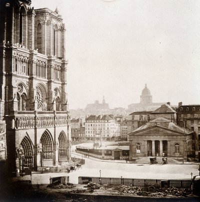 A Notre Dame de Paris és a tér, 19. század vége alkotó: Unknown photographer