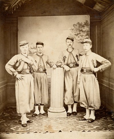 Pápai Zouaves – Pápai Zouaves – 1865 – alkotó: Unknown photographer