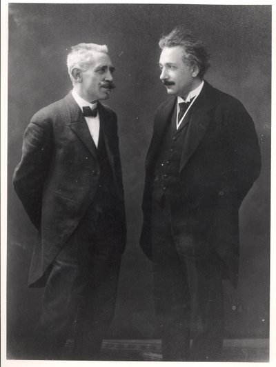 Paul Langevin és Albert Einstein alkotó: Unknown photographer