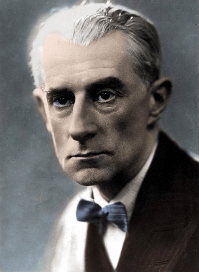 Maurice Ravel zeneszerző portréja. alkotó: Unknown photographer