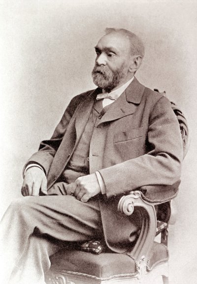 Alfred Nobel portréja. Fényképezés. 19. század. alkotó: Unknown photographer