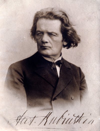 Anton Rubinstein portréja (f/w fotó) alkotó: Unknown photographer