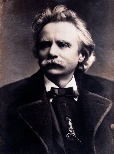 Edvard Grieg (1843-1907) portréja, norvég zeneszerző, fénykép. 19. század. Milánó, Biblioteca del Conservatorio alkotó: Unknown photographer