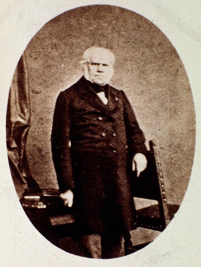 Francois Joseph (Francois-Joseph) Fetis (1794-1871) portréja belga zenetudós, zeneszerző, kritikus és tanár Fénykép. 19. század. Bologna, civico museo musico alkotó: Unknown photographer