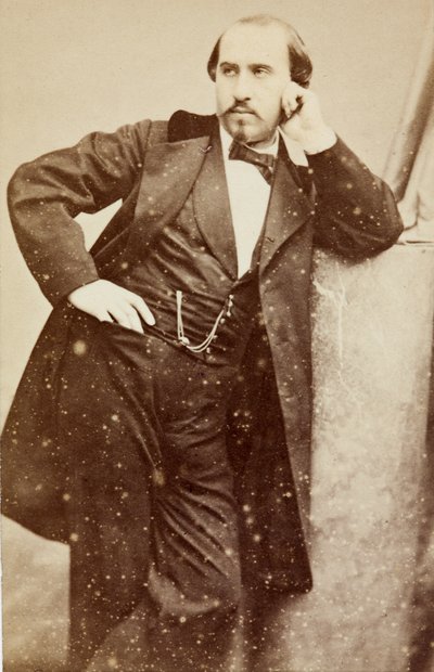 Gabriel Fauré portréja, 1860 körül (f/w fotó) alkotó: Unknown photographer