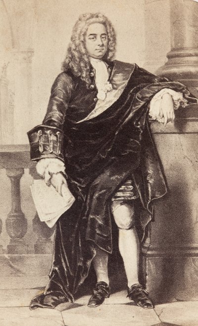 Portrait of George Frideric Handel, c.1860s (print) alkotó: Unknown photographer