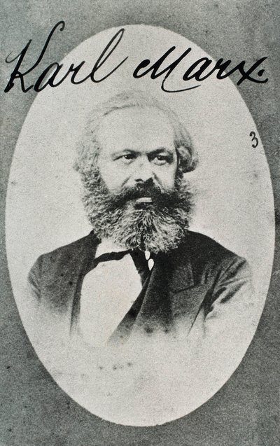 Karl Marx (1818-1883) német filozófus és közgazdász portréja. Fénykép. Montreuil. Élő Történeti Múzeum. alkotó: Unknown photographer