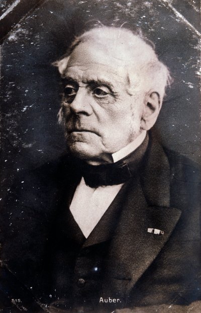 Daniel Francois Esprit Auber (1782-1871) angol zeneszerző portréja Fénykép. 19. század. Milánó, a télikert könyvtára alkotó: Unknown photographer