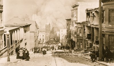 San Francisco földrengés és tűzvész alkotó: Unknown photographer