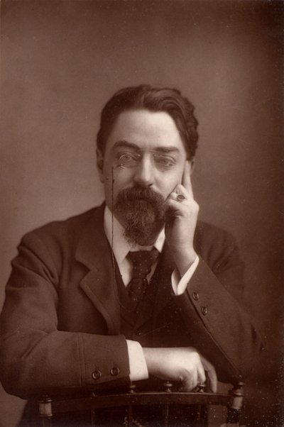 Sidney Webb, Passfield báró (1859-1947) angol politikai közgazdász és szociális reformer, 1890 körül (fekete-fehér fotó) alkotó: Unknown photographer