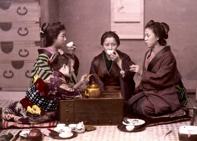 Tea otthon, Japán, 19. század vége - Külföldi missziók archívuma alkotó: Unknown photographer
