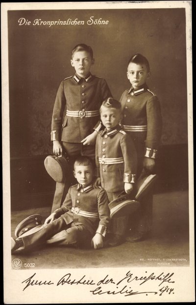 A koronahercegnő fiai, Poroszország, NPG 5032 alkotó: Unknown photographer