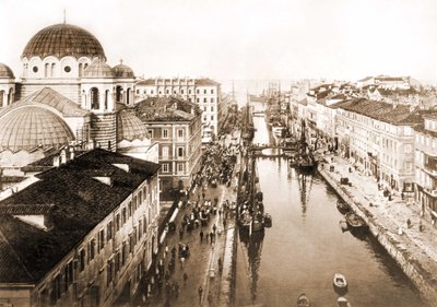 Kilátás Trieszt városára a 19. század végén. alkotó: Unknown photographer