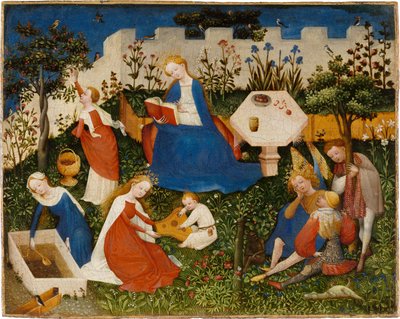 The Little Garden of Paradise, c.1410-20 (mixed media on oak) alkotó: Upper Rheinish Master